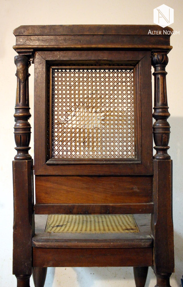 1. Zabytkowe krzesło eklektyczne przed renowacją